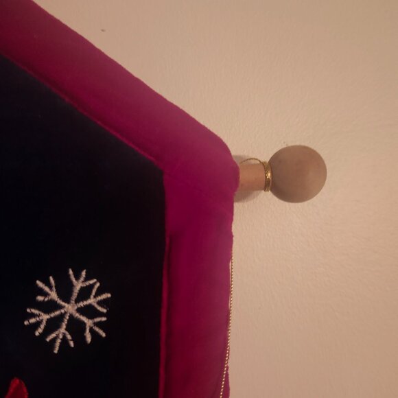 Velvet Christmas Countdown Advent Calender (add your own treats) - Picture 2 of 11